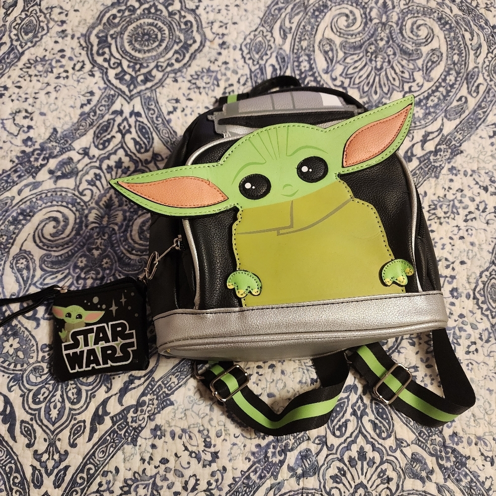 Stars War Baby Yoda mini backpack purse